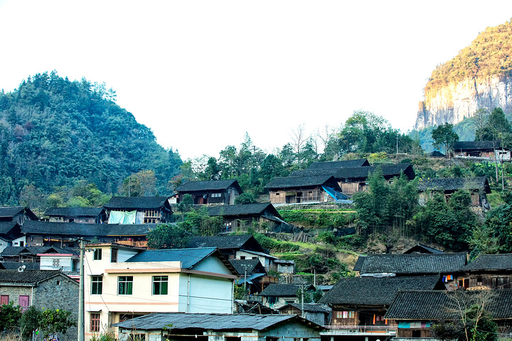 "...顶的村庄—家庭村，上面有民宿，很多的摄影爱好者应该会上去住上一晚，找到绝佳的机位拍摄震撼的照片_矮寨镇"的评论图片