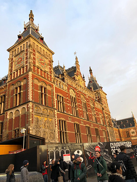 阿姆斯特丹中央火车站的图片