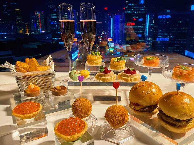 广州方圆奥克伍德豪景酒店公寓·奥膳房空中观景水晶餐厅 Oakroom Skyview