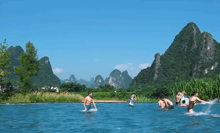 "...除了来这里休闲度假之外，带孩子出来感受一下文化氛围也是不错的，这个比其他的一些度假区做得好一点_三千漓中国山水人文度假区"的评论图片