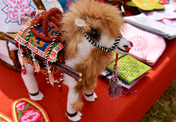 哈萨克族服饰有着浓郁的民族特色,哈萨克族男子冬季戴的帽子叫"吐马克