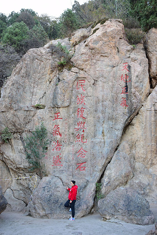 .伏笔,据导游称,这便是陕西名产--蓝田玉,之所以