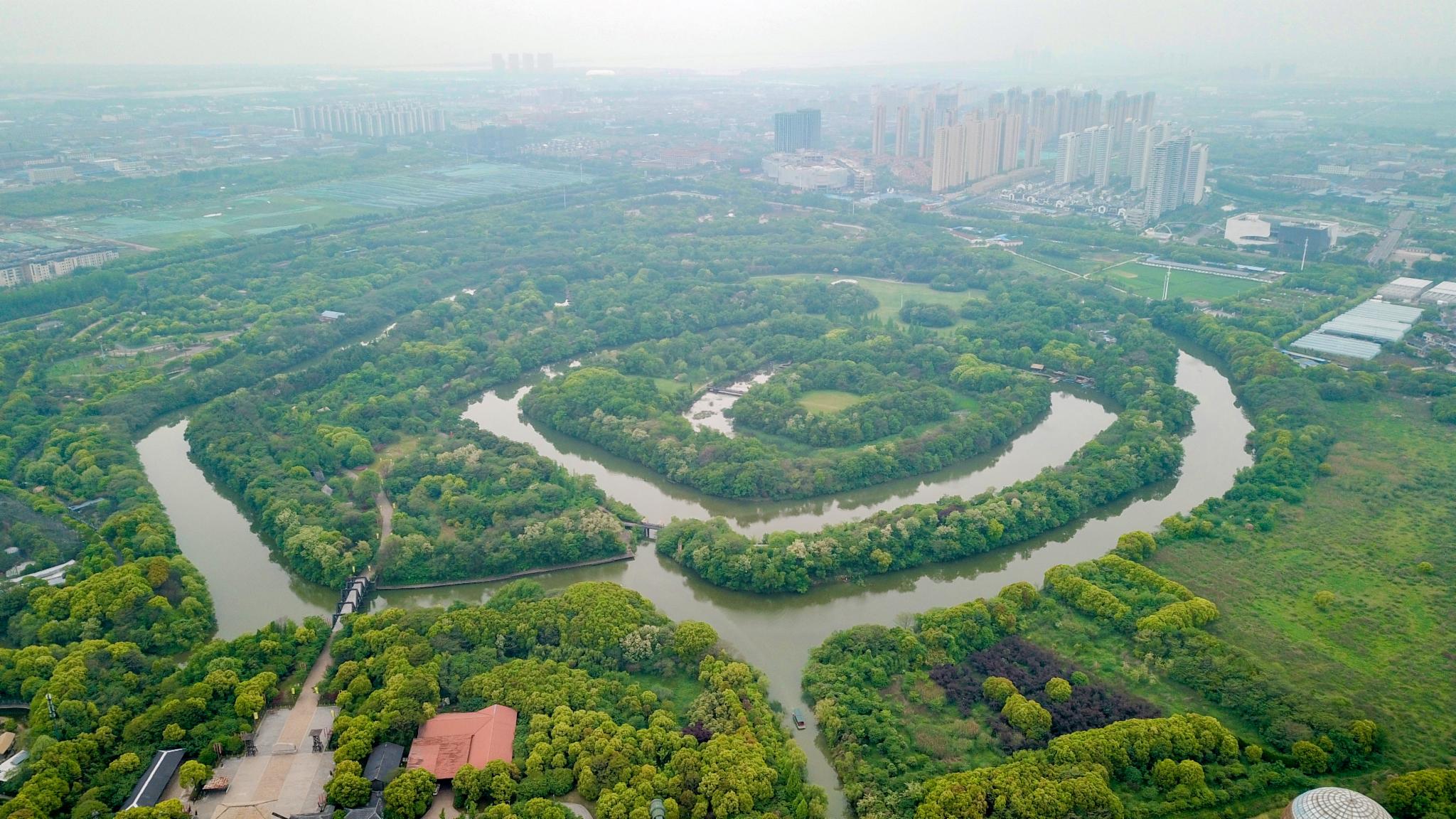 超级治愈又好拍的遗址公园走进清晨的淹城遗址公园清新的空气扑面而来