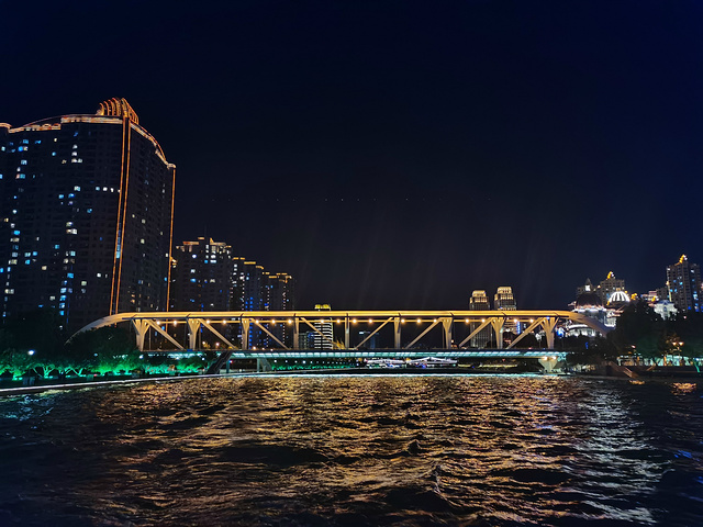 "我到任何一个有河或者有江的城市都喜欢坐个游船看看城市夜景。天津招，天津最早得火车站。好像是冯国璋旧宅_海河"的评论图片