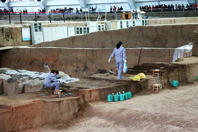 秦兵马俑三号坑遗址