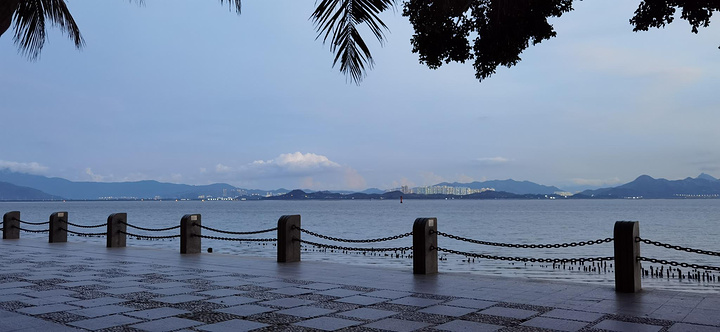 "...能看到海的地方，感受还是不错的，但其实不太算是宽阔的海面，这里属于海湾，对面是可以看到香港的哦_深圳湾公园"的评论图片