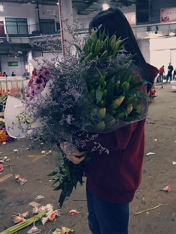 "斗南花市的花是真的很便宜，不过从地铁站下来，走过去大概还需要10分钟左右，建议拖行李箱去_斗南花市"的评论图片