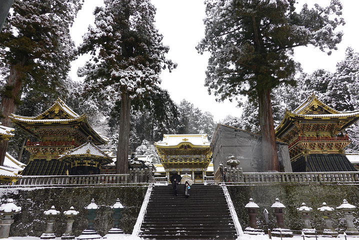 "震撼归震撼，我为数不多的国内的寺庙观光经历觉得，中国的可能更超绝。下雪增加了几分美感。一点都不腻的_日光东照宫"的评论图片