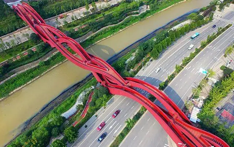 梅溪湖中国结桥的图片