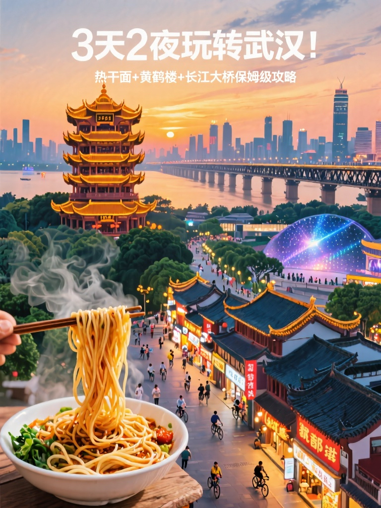 武汉黄鹤楼实拍图