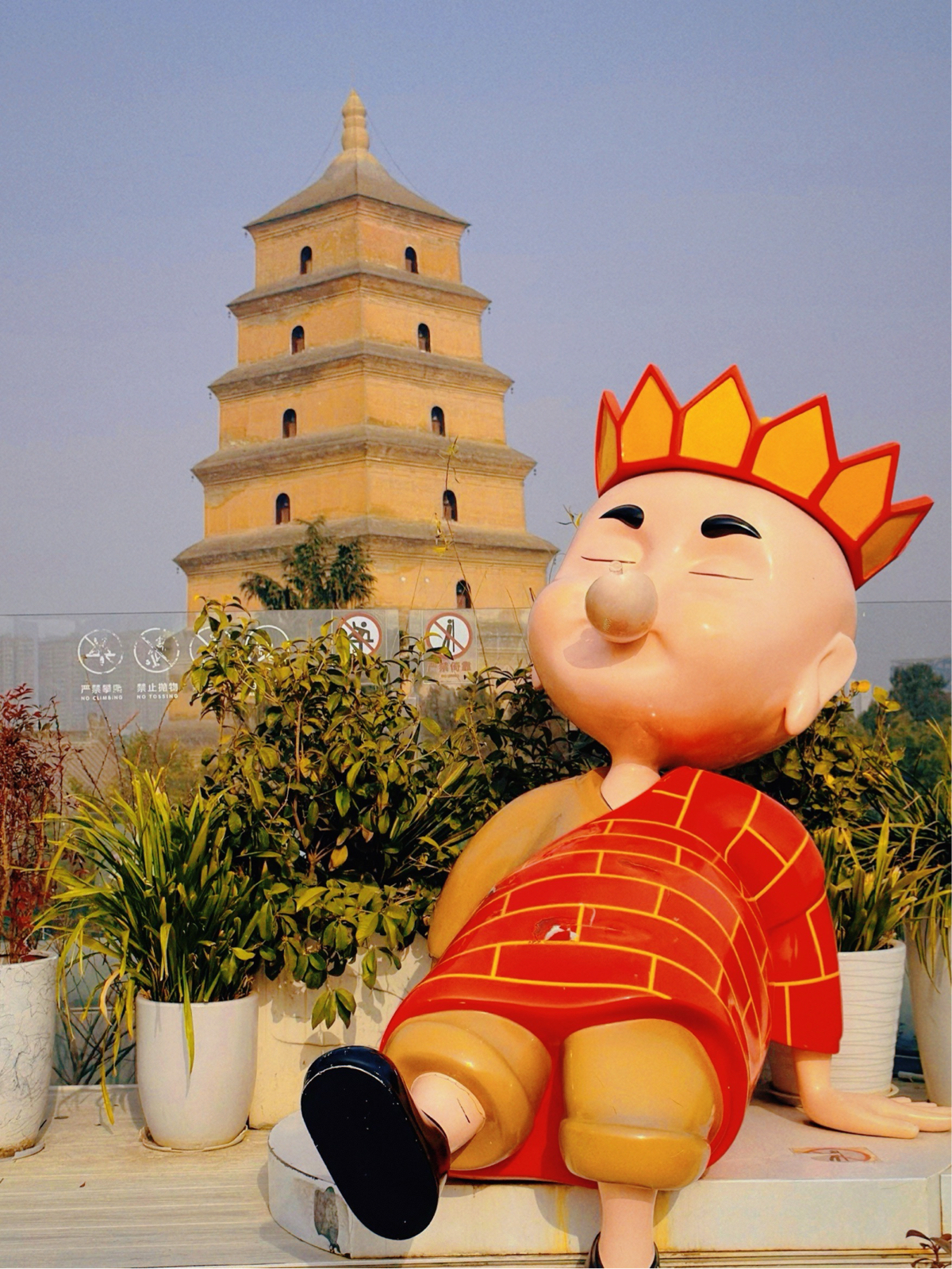 西安大雁塔实拍图