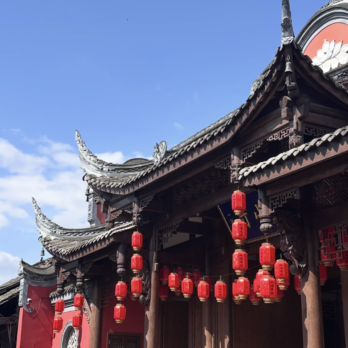 成都新场古镇实拍图
