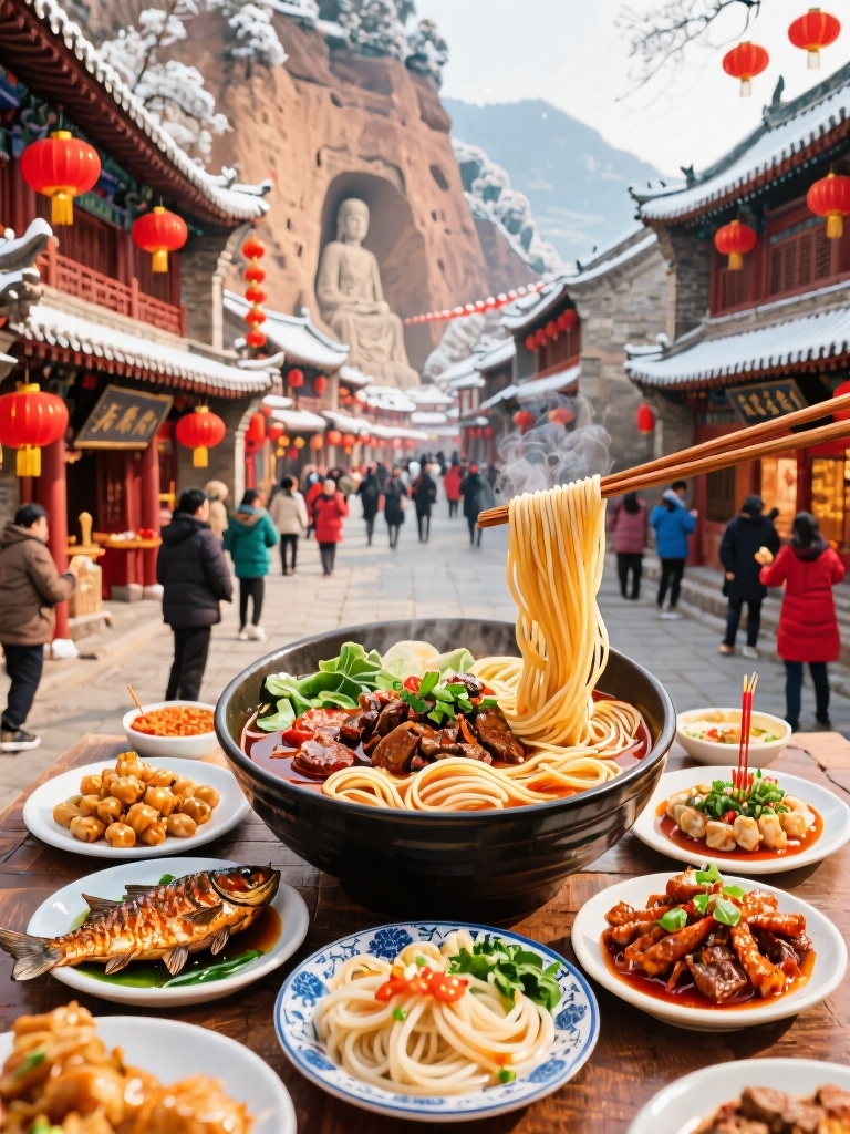 天水麦积山石窟实拍图