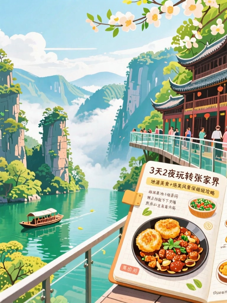 张家界天门山国家森林公园实拍图