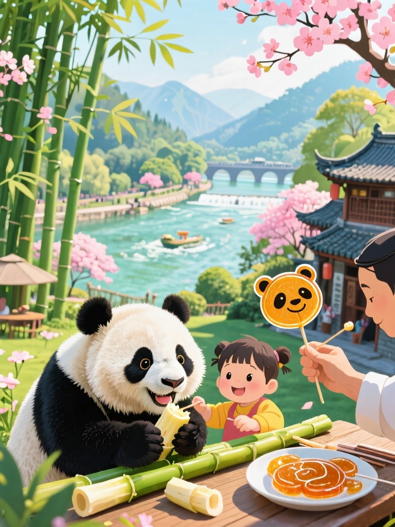 成都熊猫基地实拍图