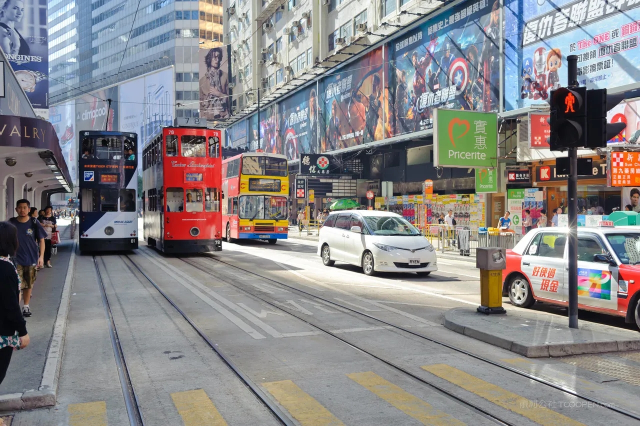 香港维多利亚港实拍图