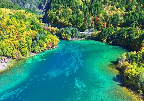 九寨沟风景区旅游景点攻略图