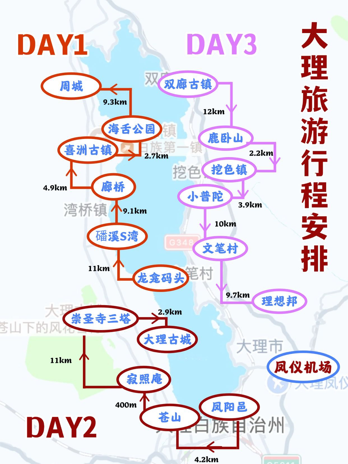 大理市大理古城实拍图