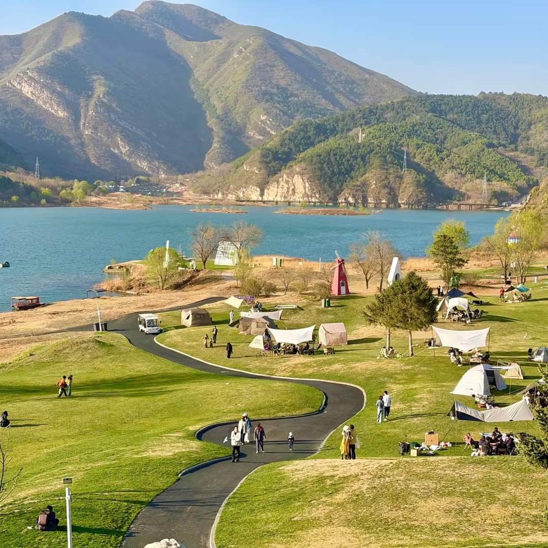 北京金海湖碧波岛度假区-露营地实拍图