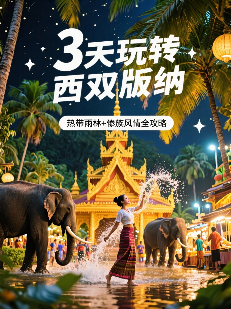 西双版纳曼听公园实拍图