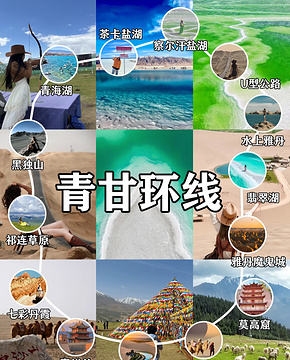 青海湖旅游景点攻略图