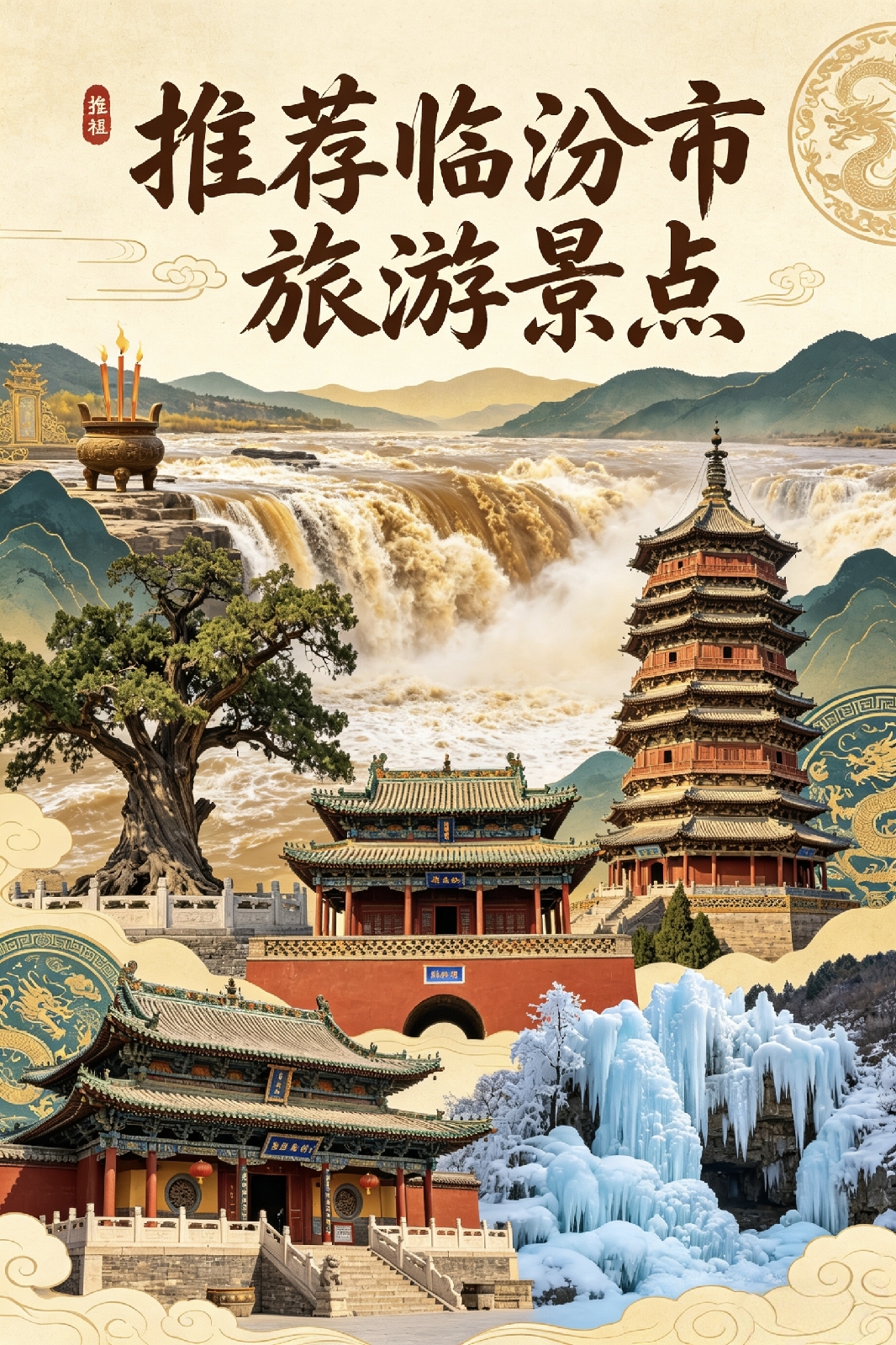 临汾黄河壶口瀑布(山西侧)实拍图