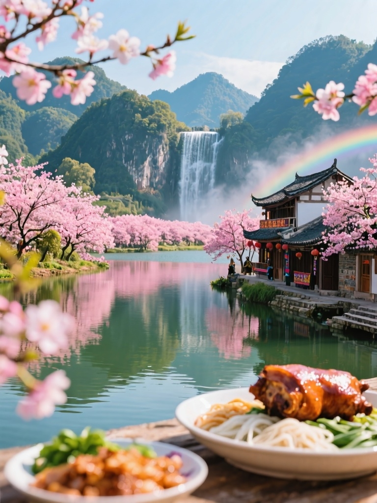 百色澄碧湖水库风景区实拍图