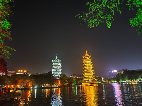 桂林两江四湖景区旅游景点攻略图