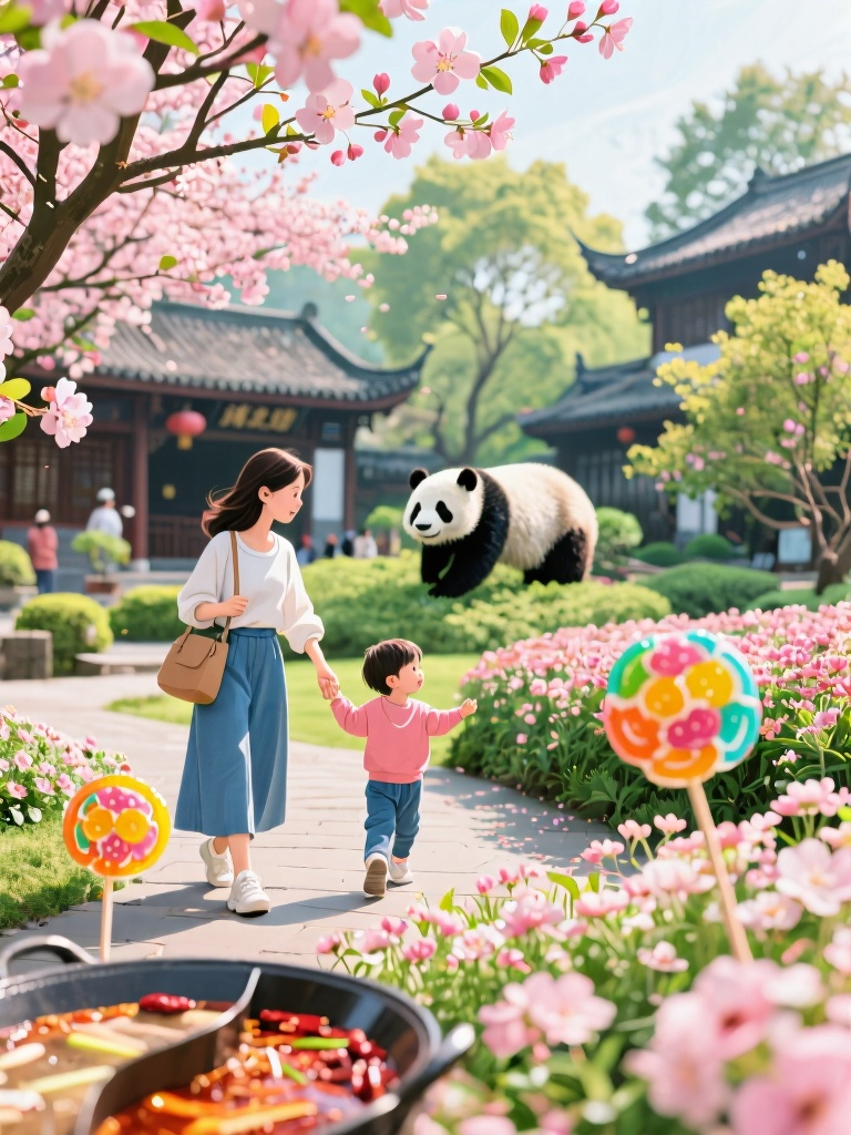 成都人民公园实拍图