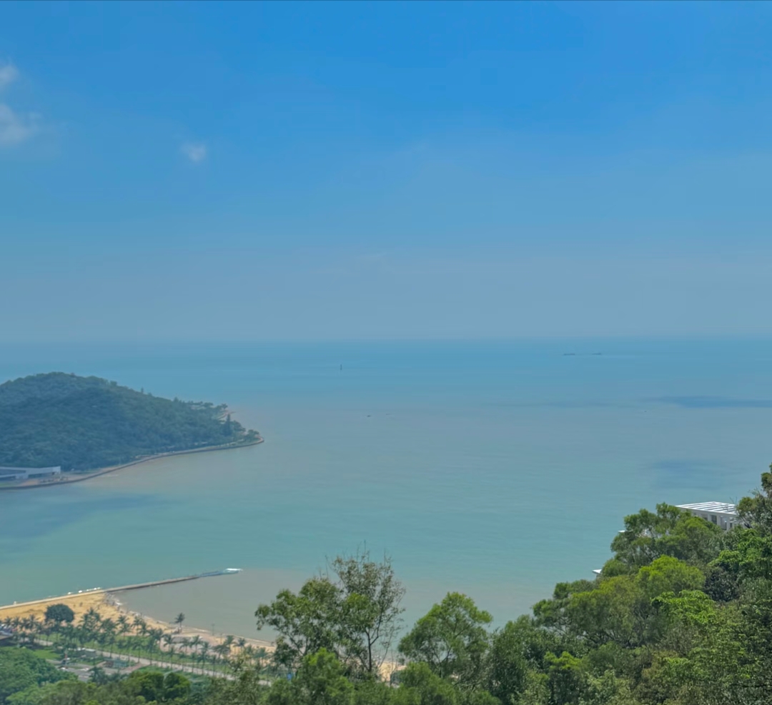 珠海景山观光索道实拍图