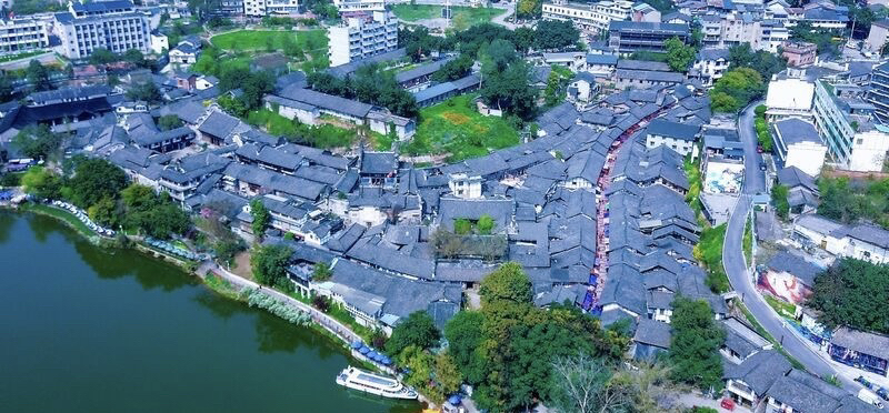 自贡仙市古镇实拍图