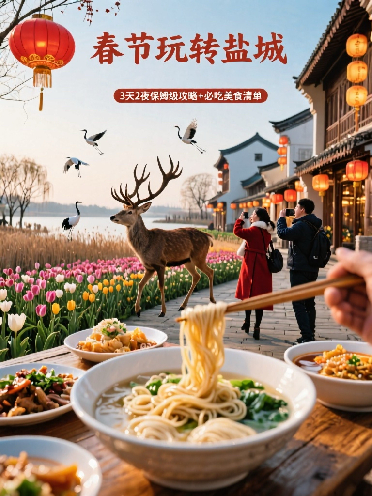 盐城中华麋鹿园实拍图