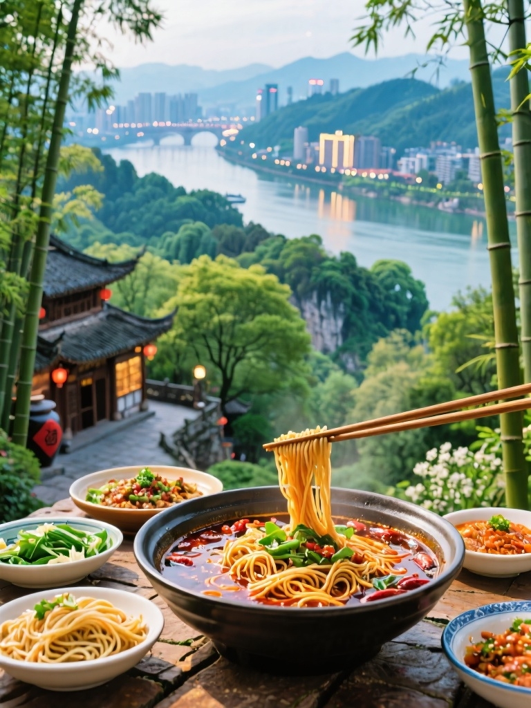 宜宾流杯池公园实拍图