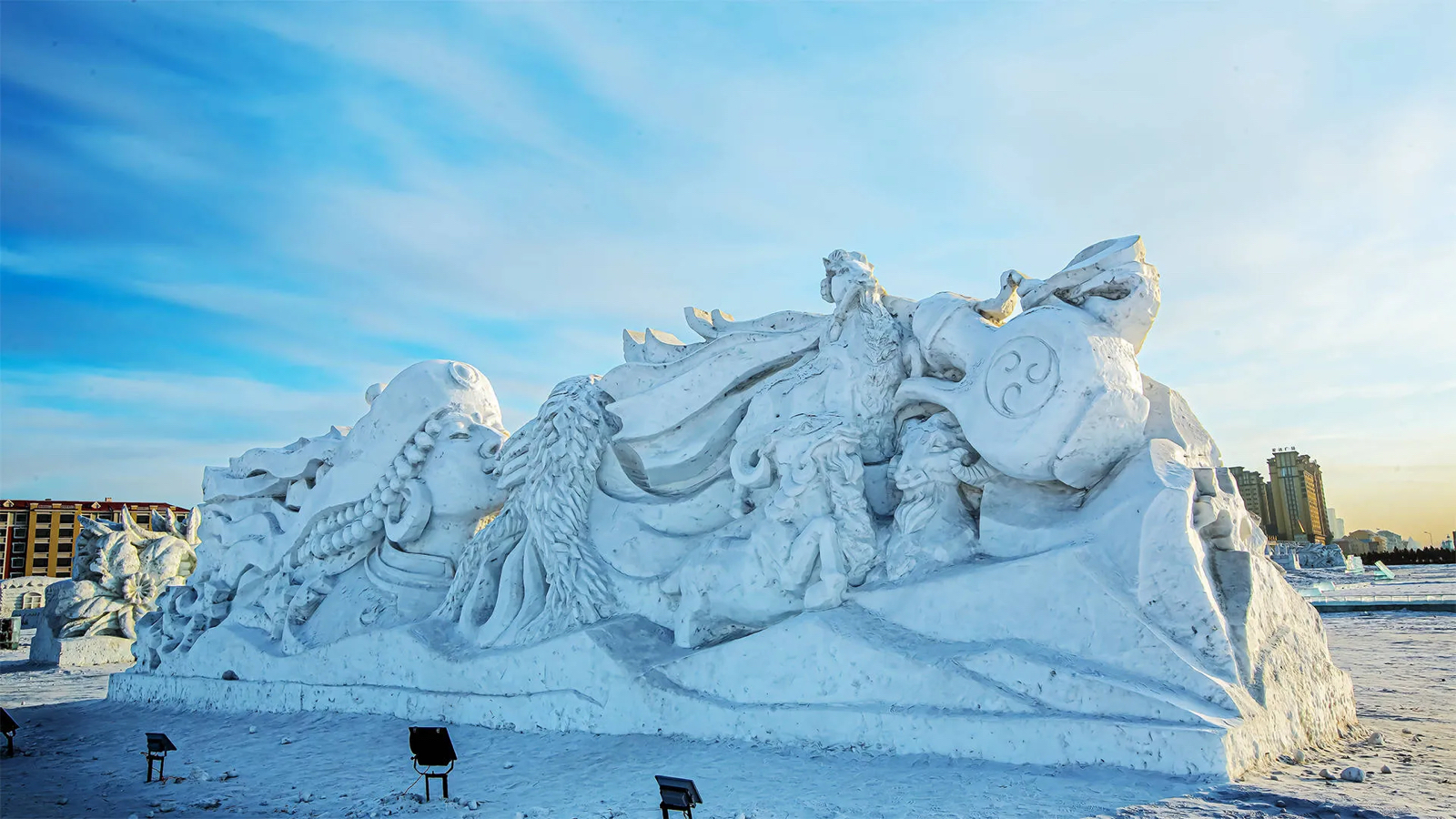 满洲里冰雪公园实拍图