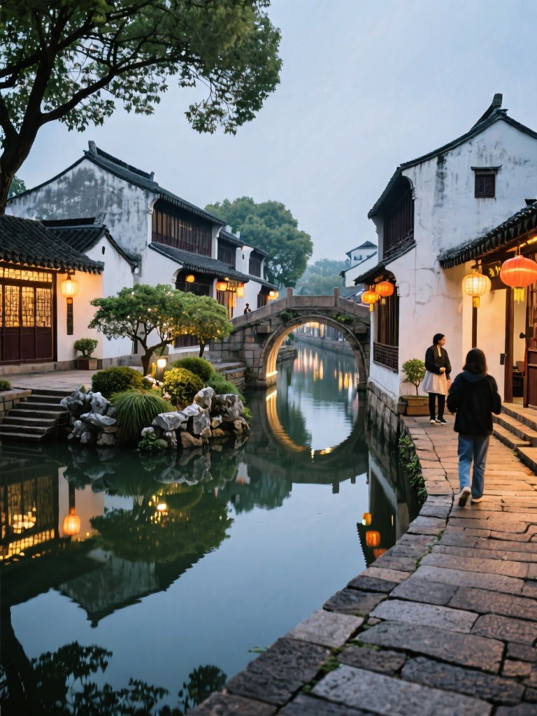 苏州同里湖实拍图