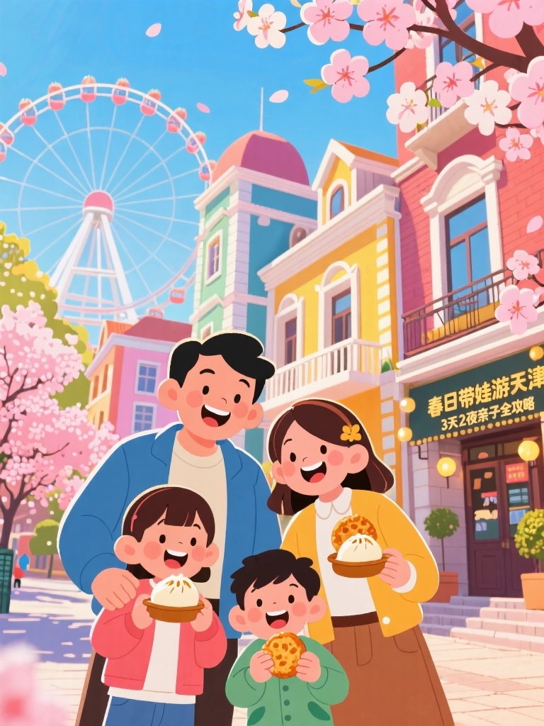 天津之眼摩天轮实拍图