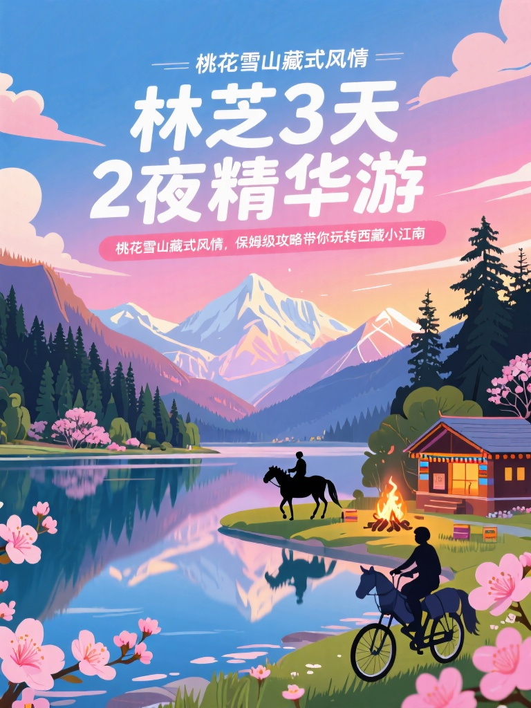 林芝巴松措实拍图