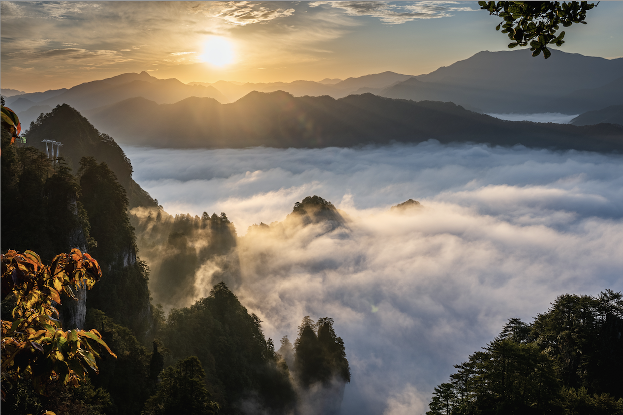 十月初游光雾山，带你见识真正的平分秋色