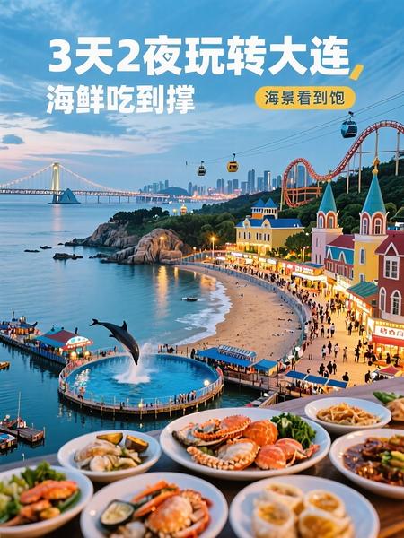 大连星海广场实拍图