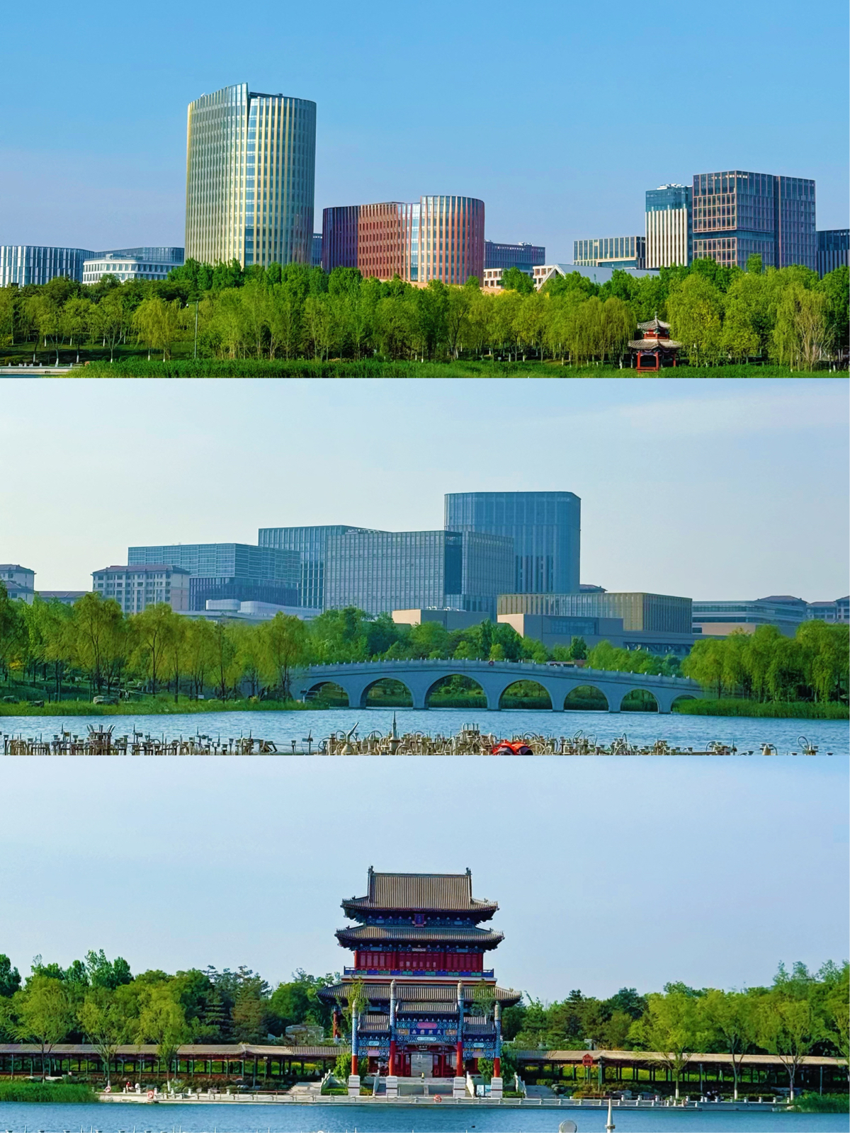 容城金湖公园实拍图
