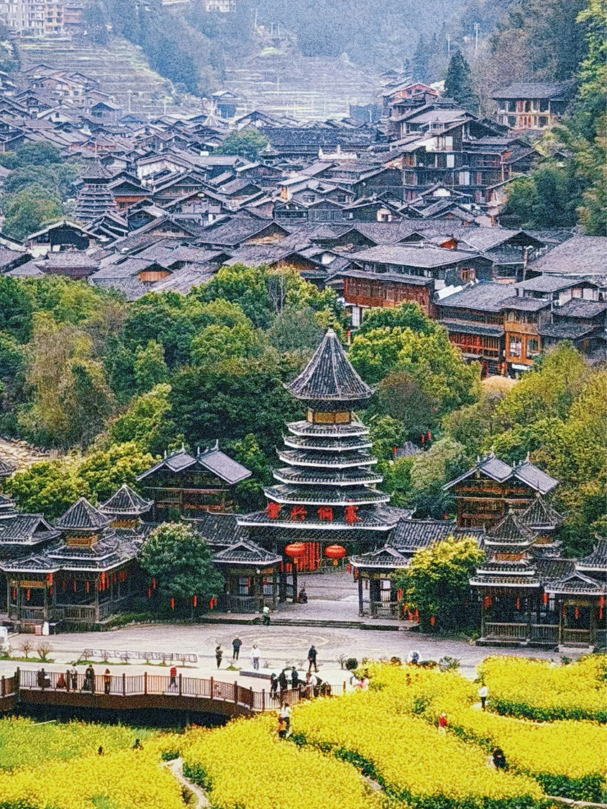 黎平肇兴侗寨实拍图