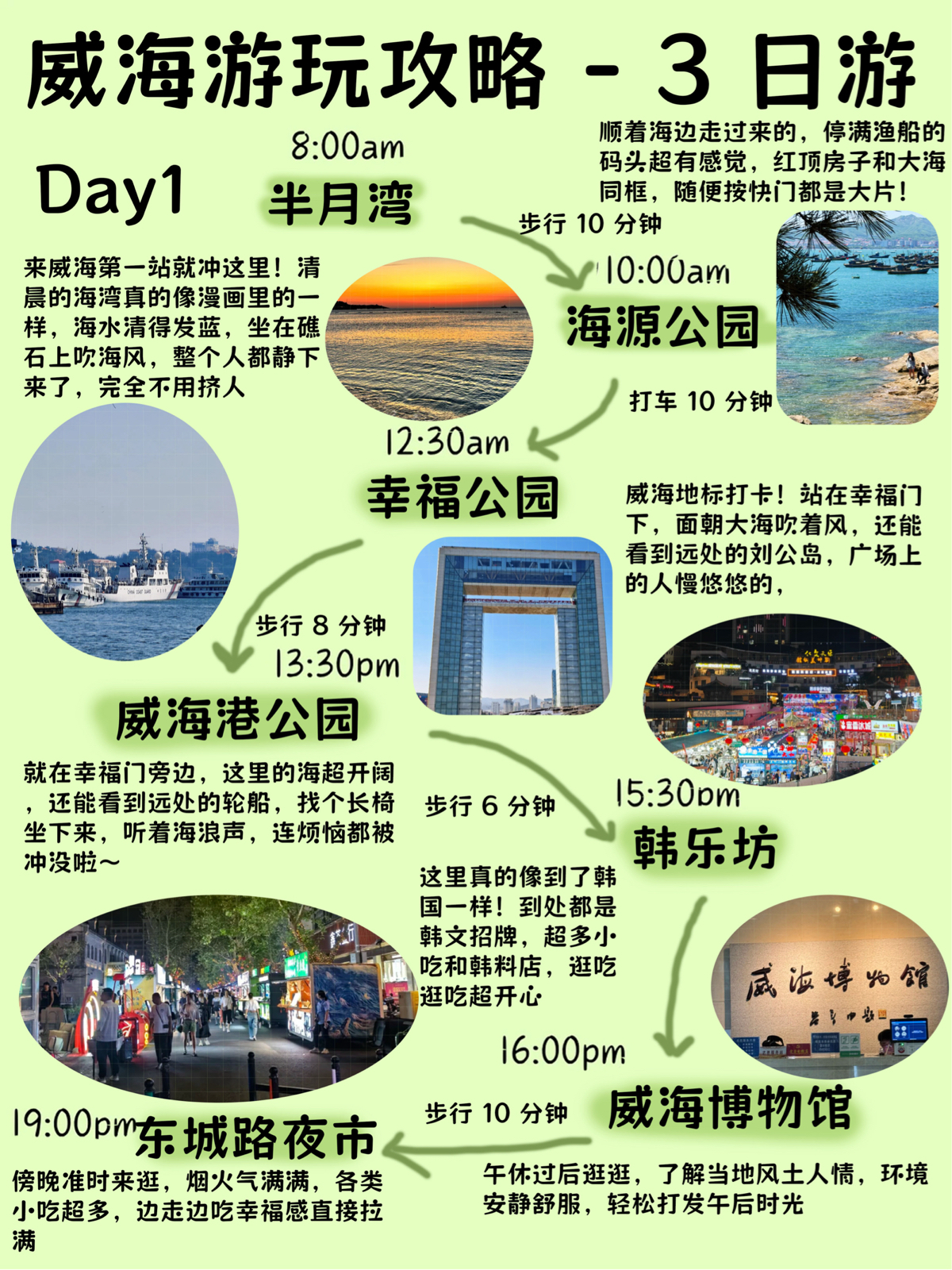 威海半月湾实拍图