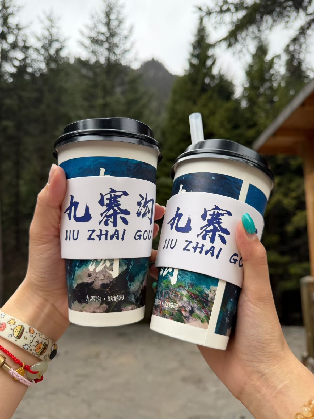 九寨沟景区藏行居实拍图