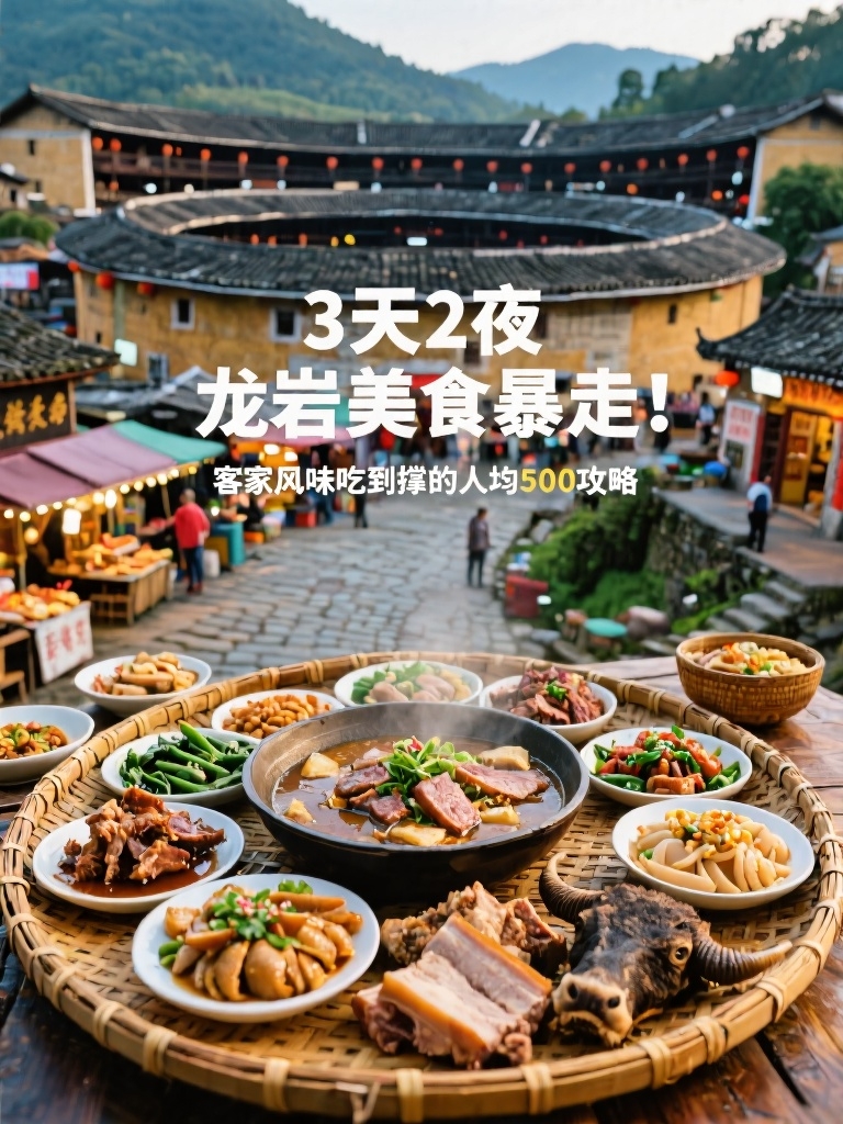 龙岩初溪土楼古村落-绳庆楼实拍图