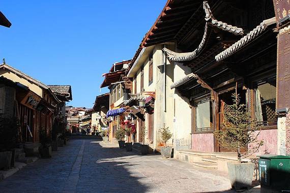 香格里拉独克宗古城实拍图