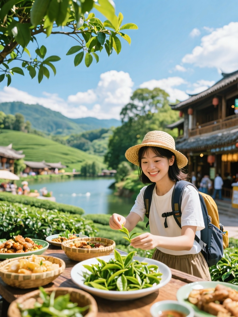 普洱茶马古道旅游景区实拍图