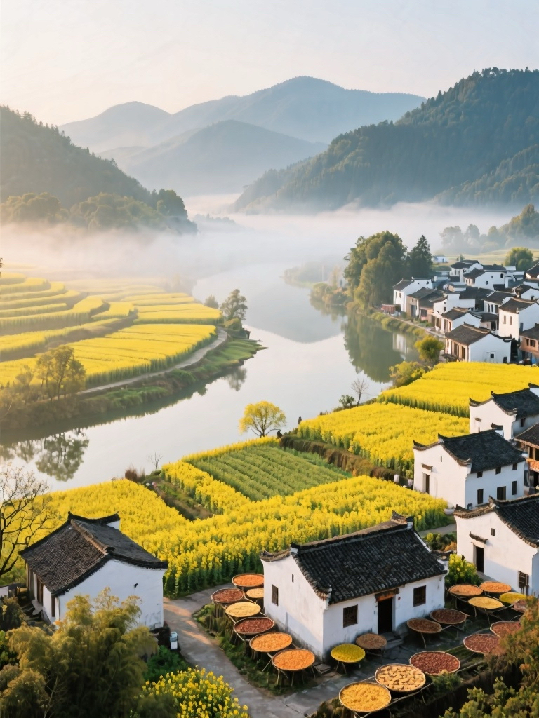 婺源江岭-梯田风光实拍图
