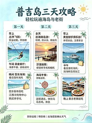 普吉岛芭东海滩实拍图
