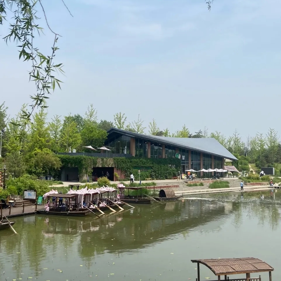 北京温榆河公园-月湖实拍图