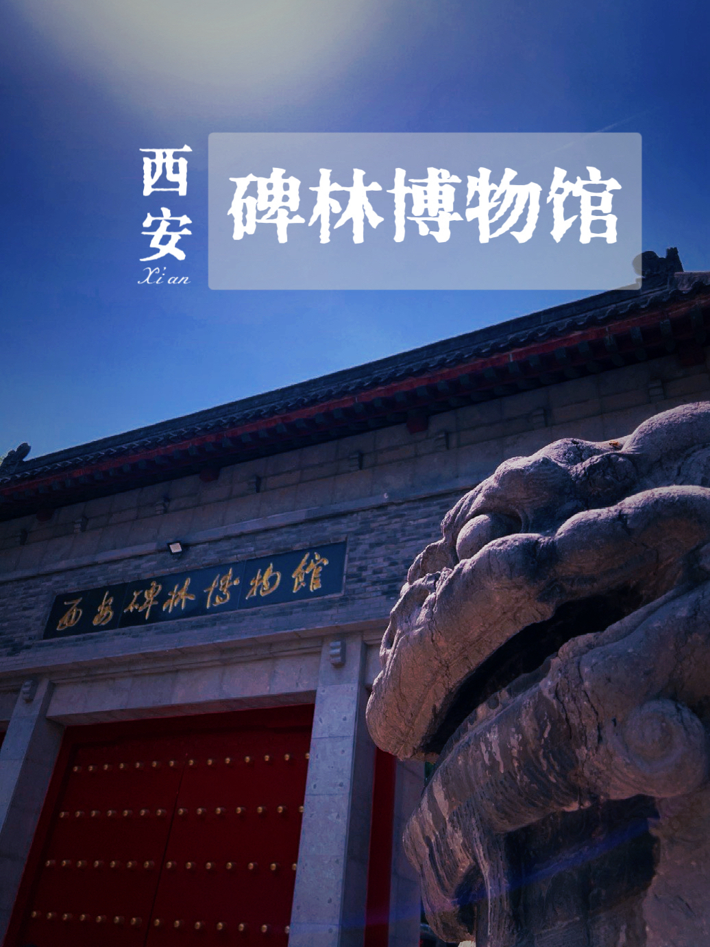 西安碑林博物馆实拍图